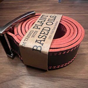 Armoir Canada Black Belt with Red stitching - Size 30